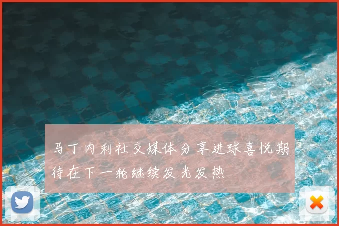 马丁内利社交媒体分享进球喜悦期待在下一轮继续发光发热